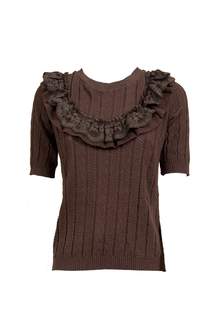 Vicolo - Maglia manica corta con rouches Art. 22077D