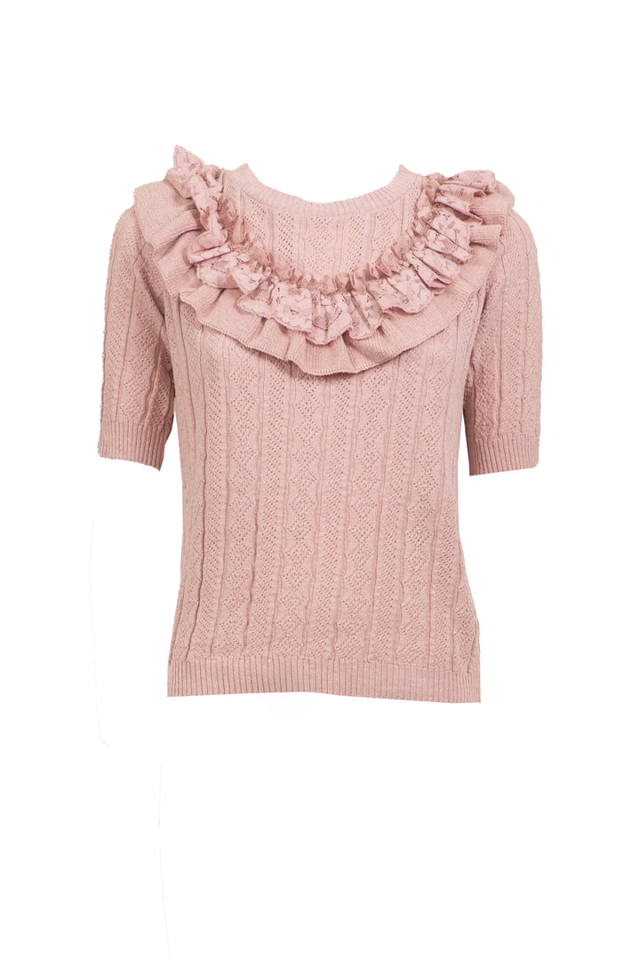 Vicolo - Maglia manica corta con rouches Art. 22077D