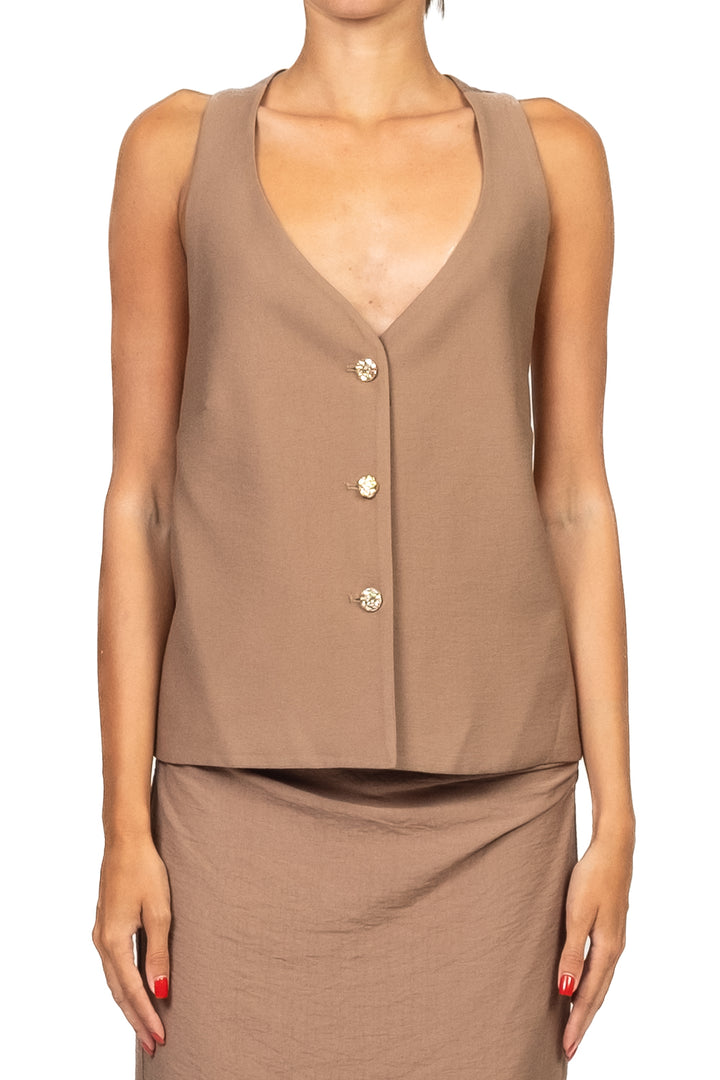 Vicolo - Completo gilet con gonna drappeggiata Art. TD3135