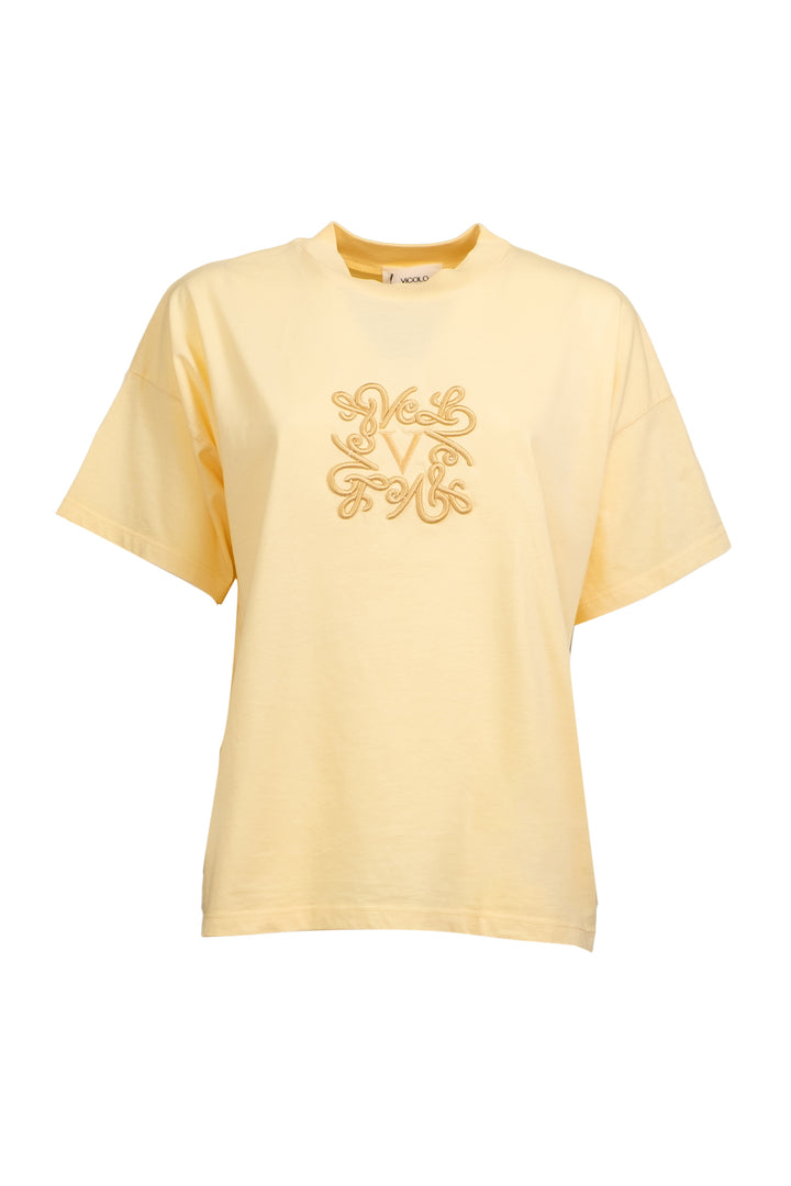Vicolo - T-shirt con ricamo logo Art. RD0119