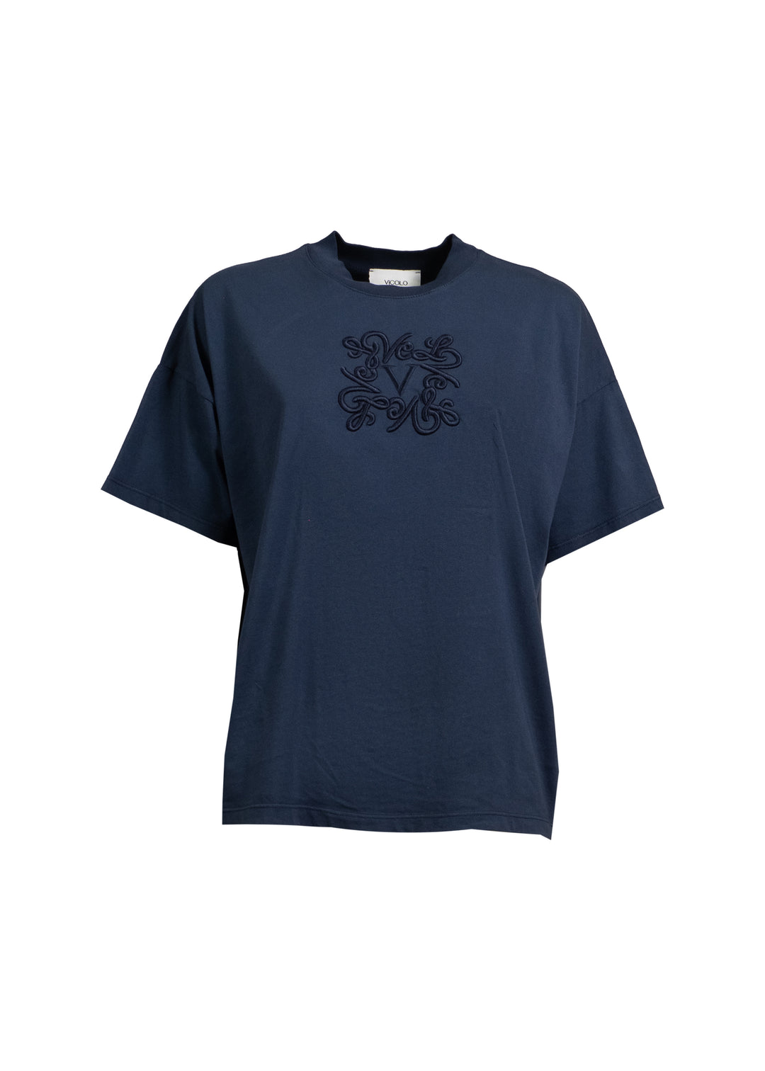Vicolo - T-shirt con ricamo logo Art. RD0119