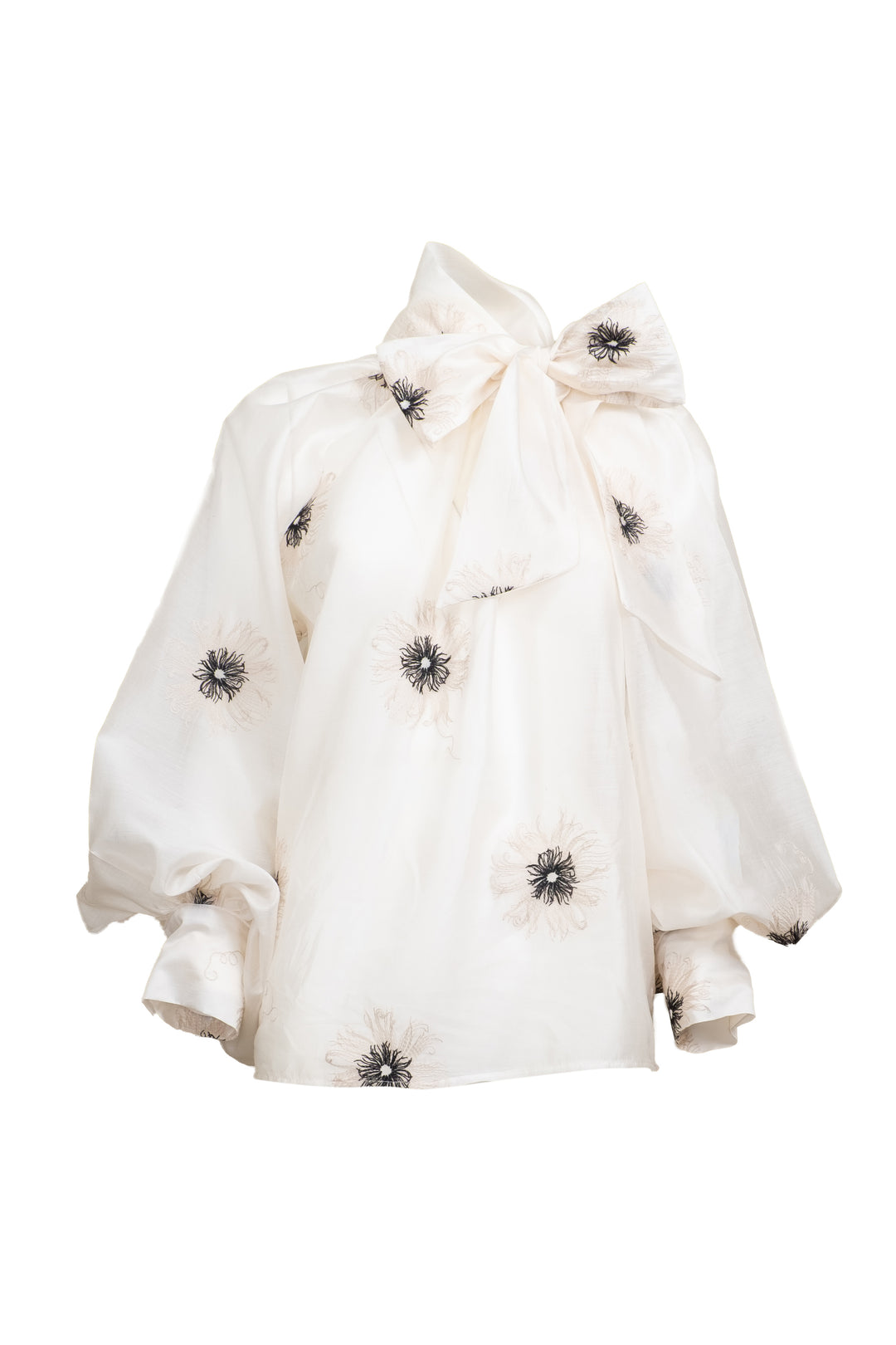 Vicolo - Blusa con fiocco e ricami Art. TD1115