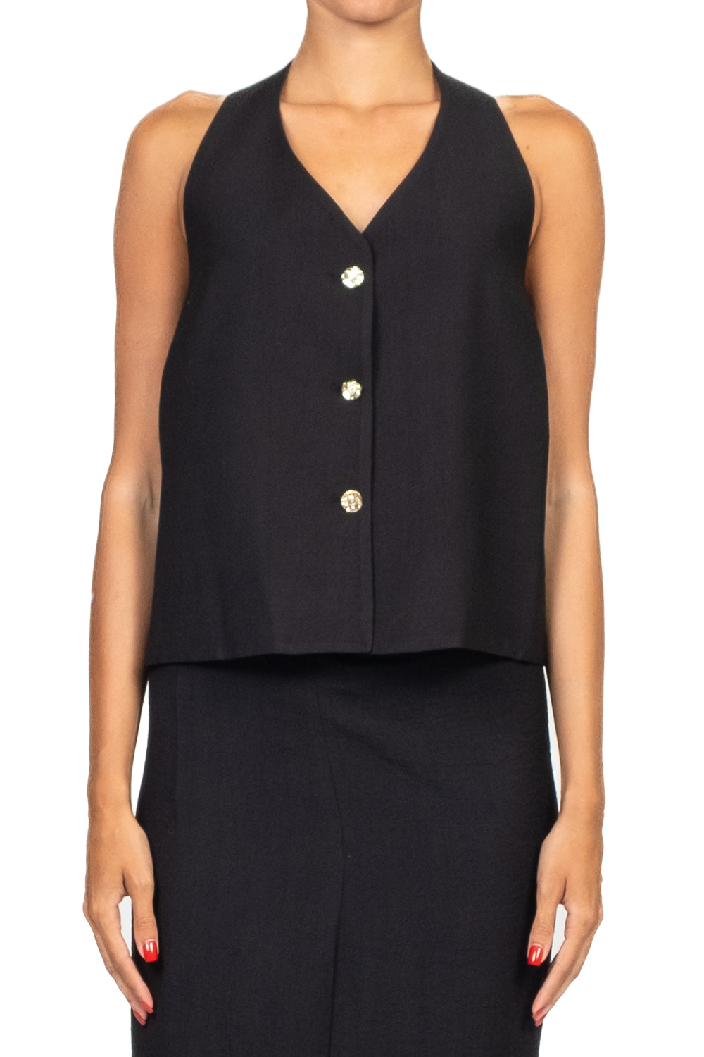 Vicolo - Completo gilet con gonna drappeggiata Art. TD3135