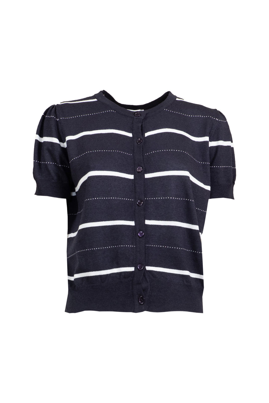Vicolo - Cardigan mezza manica rigato Art. 22081D