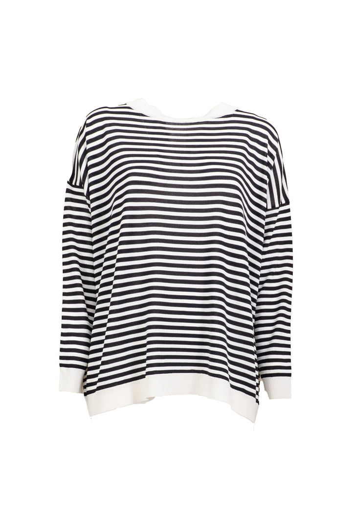 Vicolo - Maglia rigata girocollo Art. 44024D