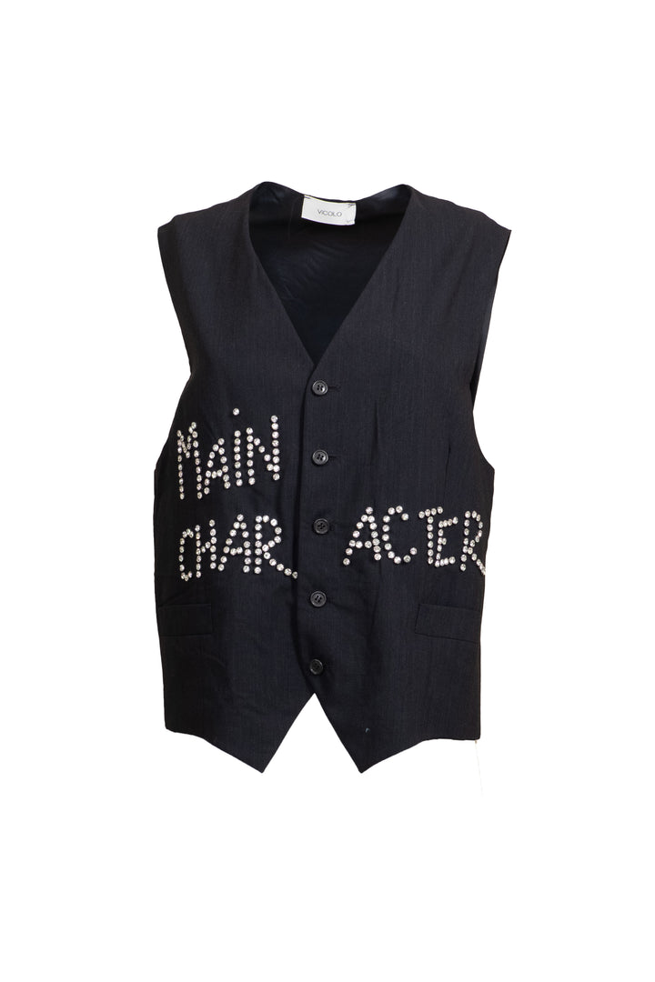 Vicolo - Gilet con strass Art. RD0096