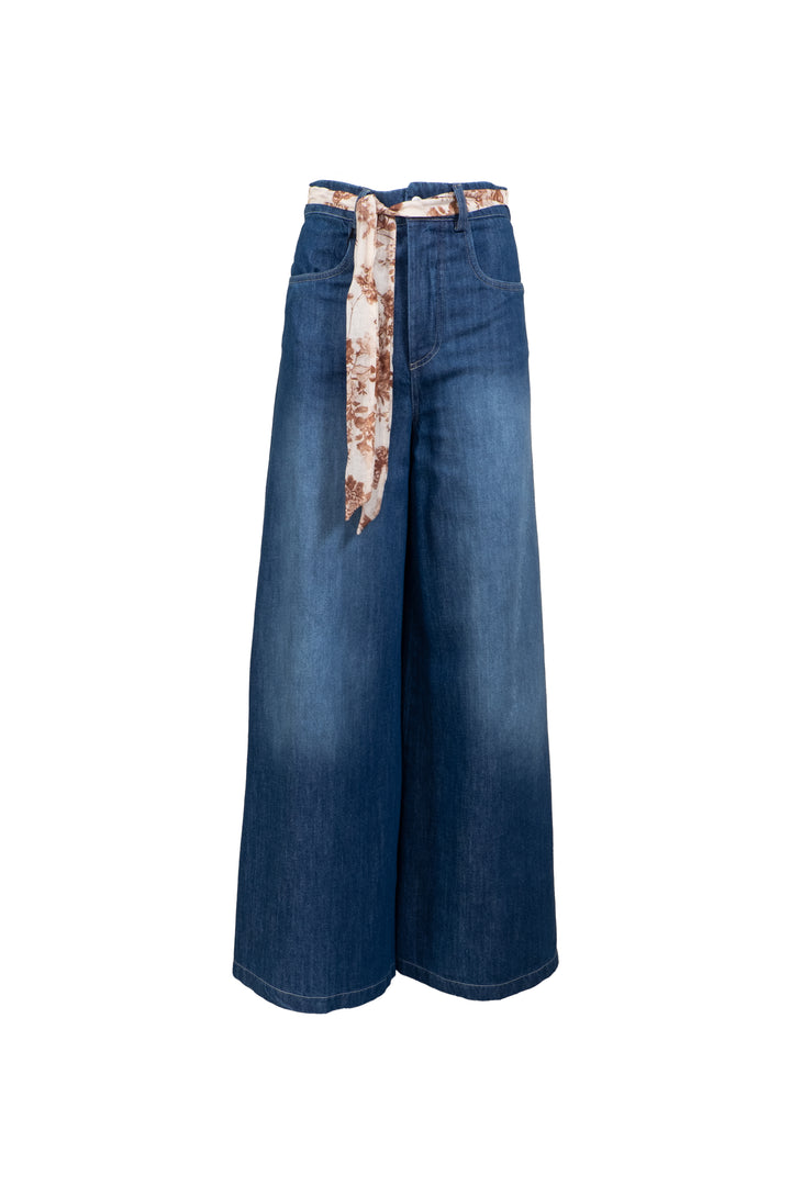 Tensione In - Jeans palazzo ITALO con fusciacca Art. PE25-4160