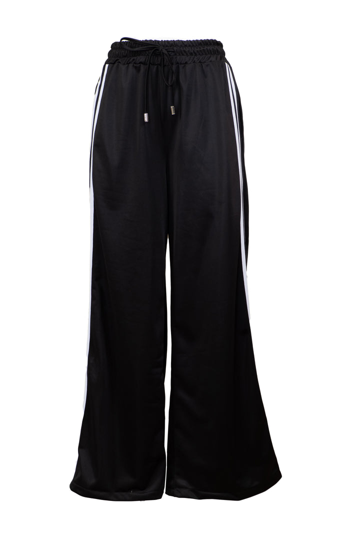 Vicolo - Pantalone acetato banda laterale con coulisse Art. TD1028