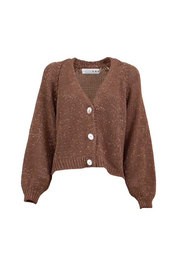 Have One - Cardigan scollo v filo lurex Art. JIT-N018