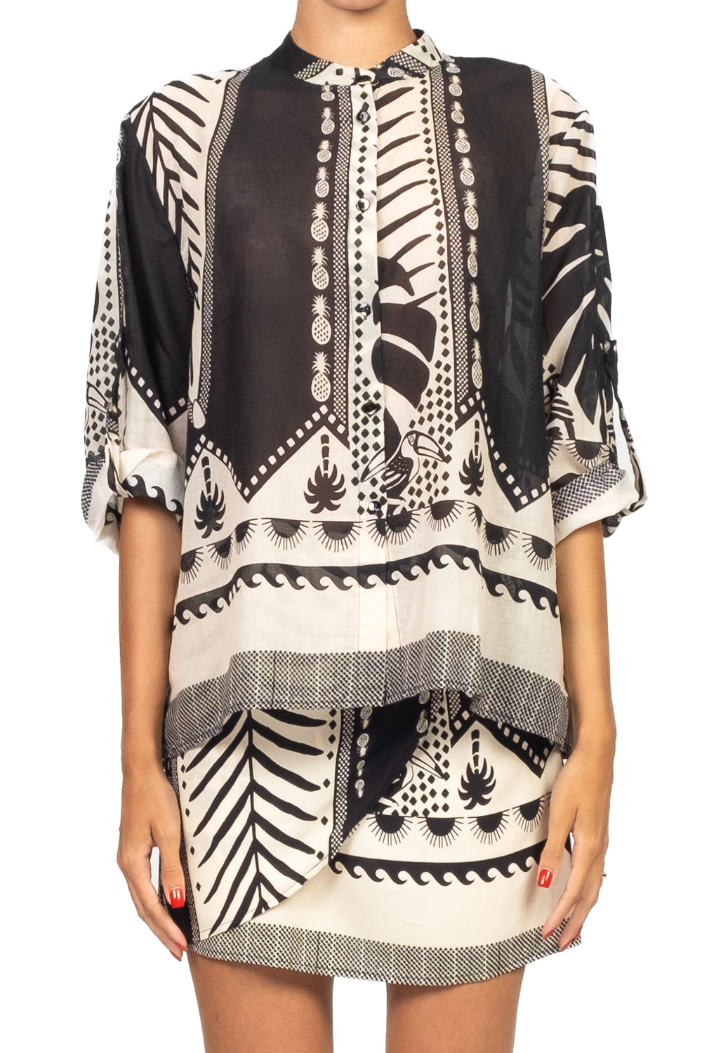 Have One - Camicia fantasia collo coreano Art. CMA-N439