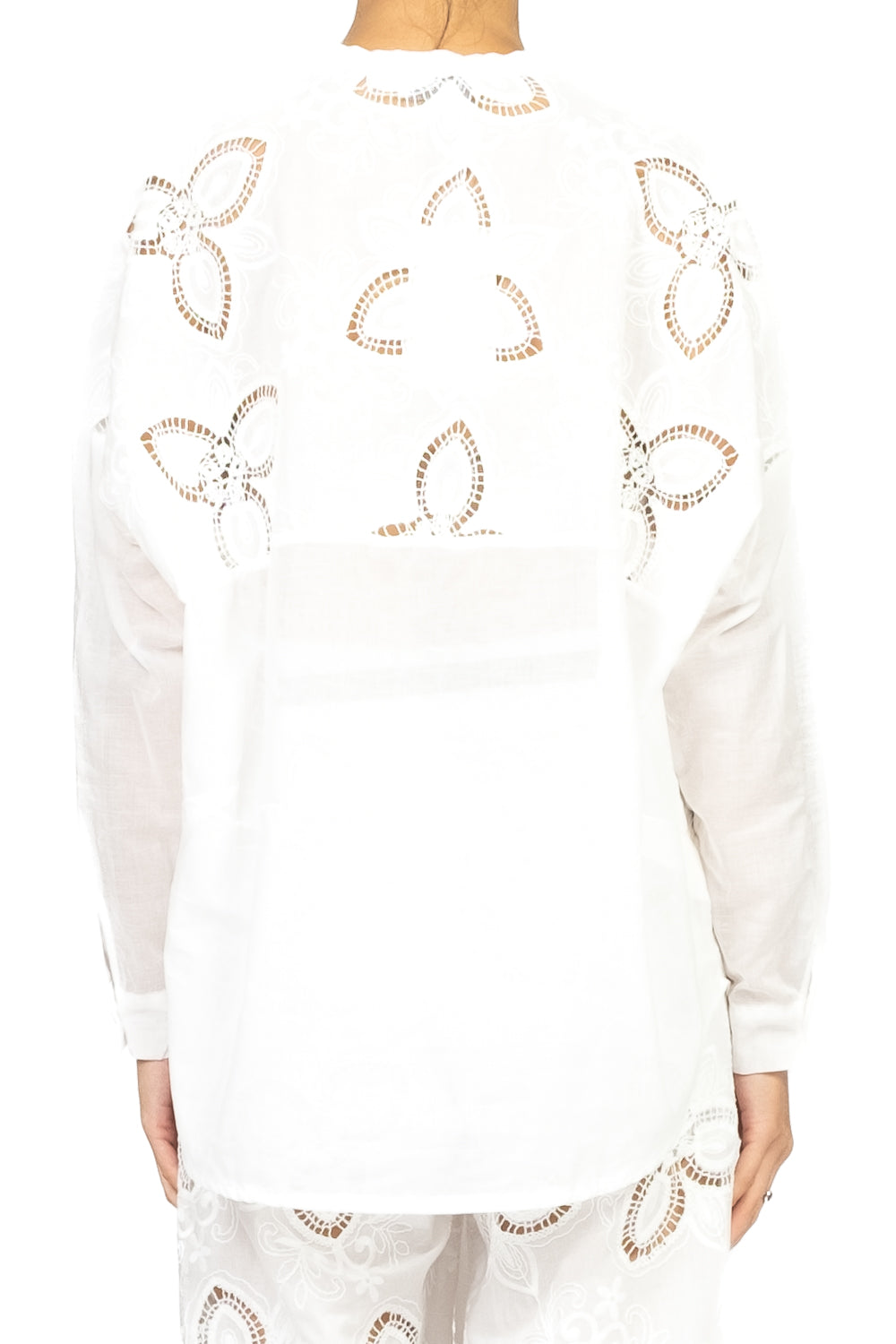 Motel - Camicia pizzo san gallo fiorata Art. S25CA69