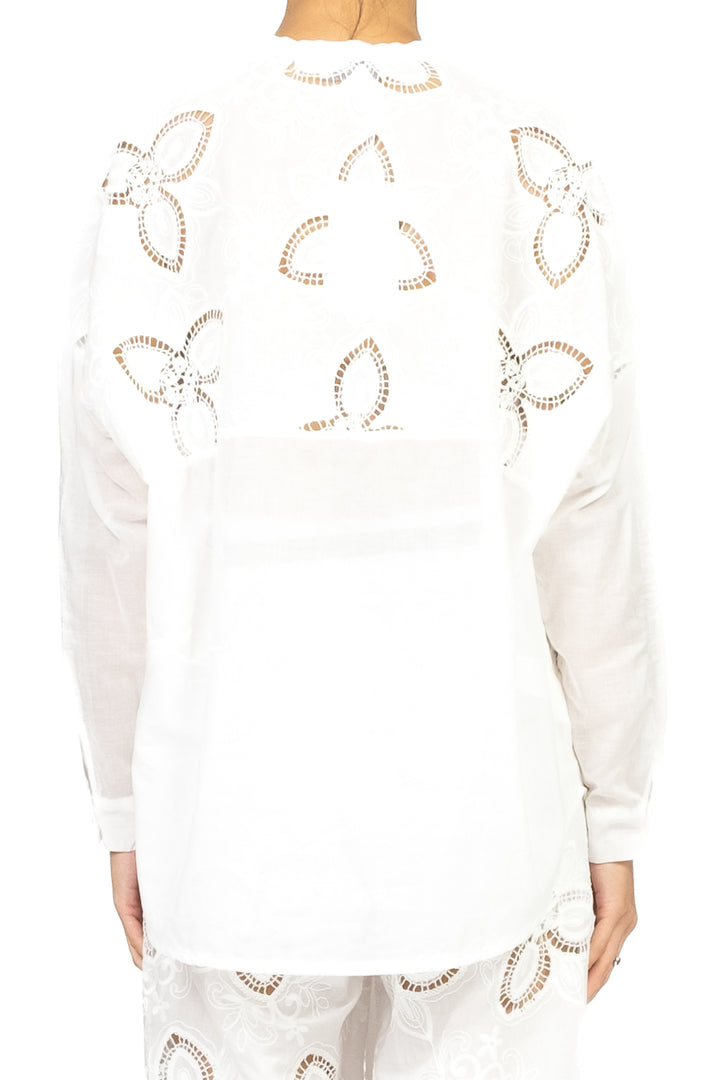 Motel - Camicia pizzo san gallo fiorata Art. S25CA69