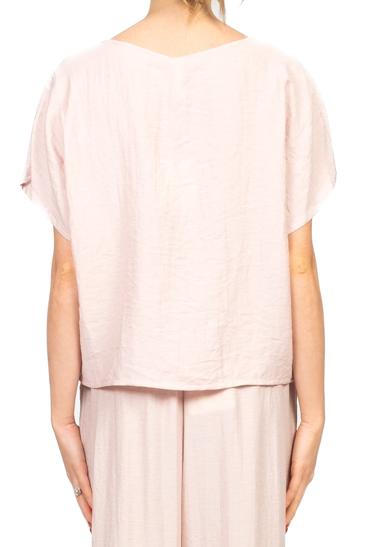 Tensione In - Blusa misto lino scollo V Art. 25C7935
