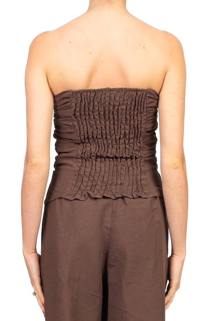 Tensione In - Completo top a fascia e pantalone palazzo con coulisse Art. UW1471