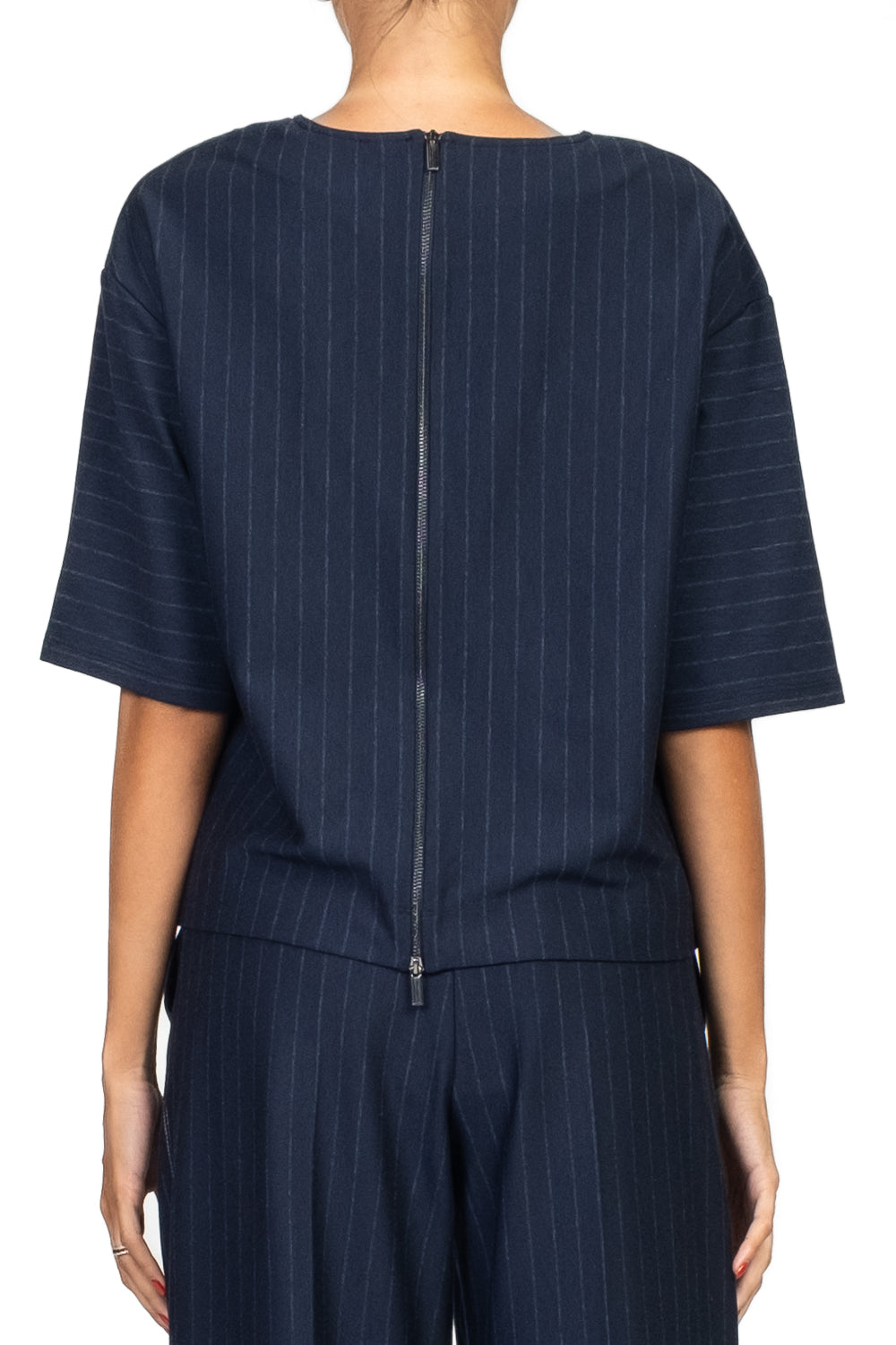 MM MaxMara - Blusa gessata in punto milano KAYA Art. 2526946047600