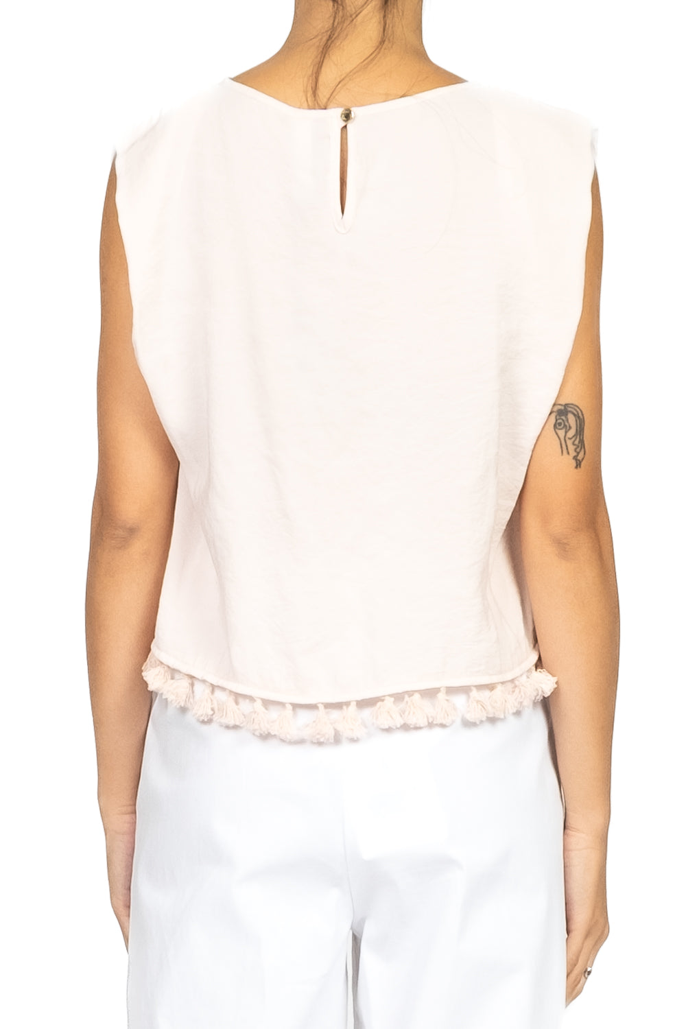 Tensione In - Blusa giromanica con nappine Art. C20123AT