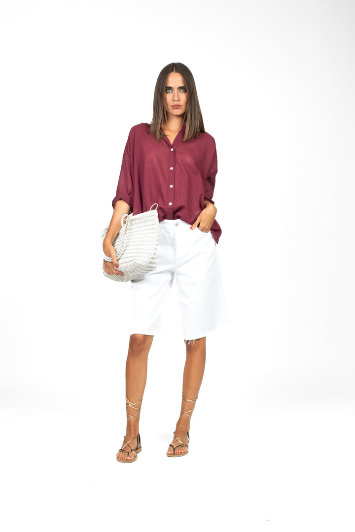 Have One - Camicia mussola collo coreano Art. CFL-N100