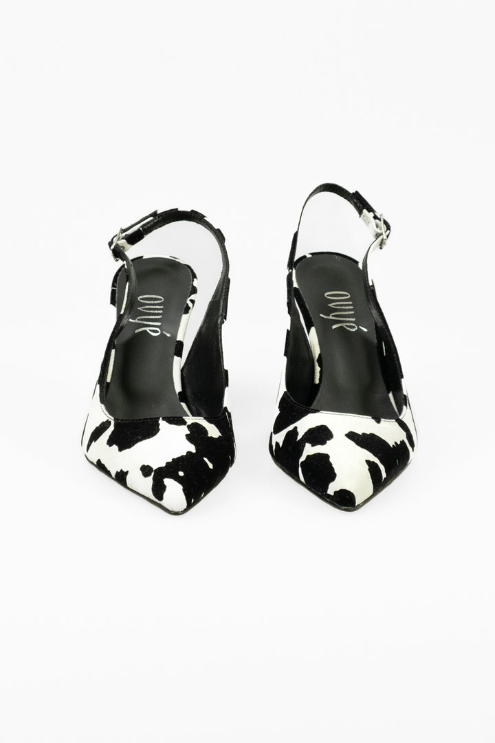 Ovyé - Décolleté sling back animalier Art. AT984
