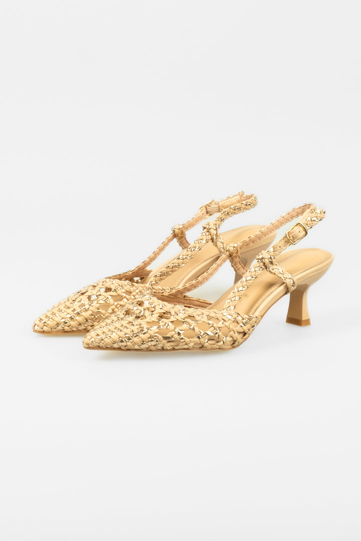 Divine Follie - Décolleté sling back intrecciata Art. 9110