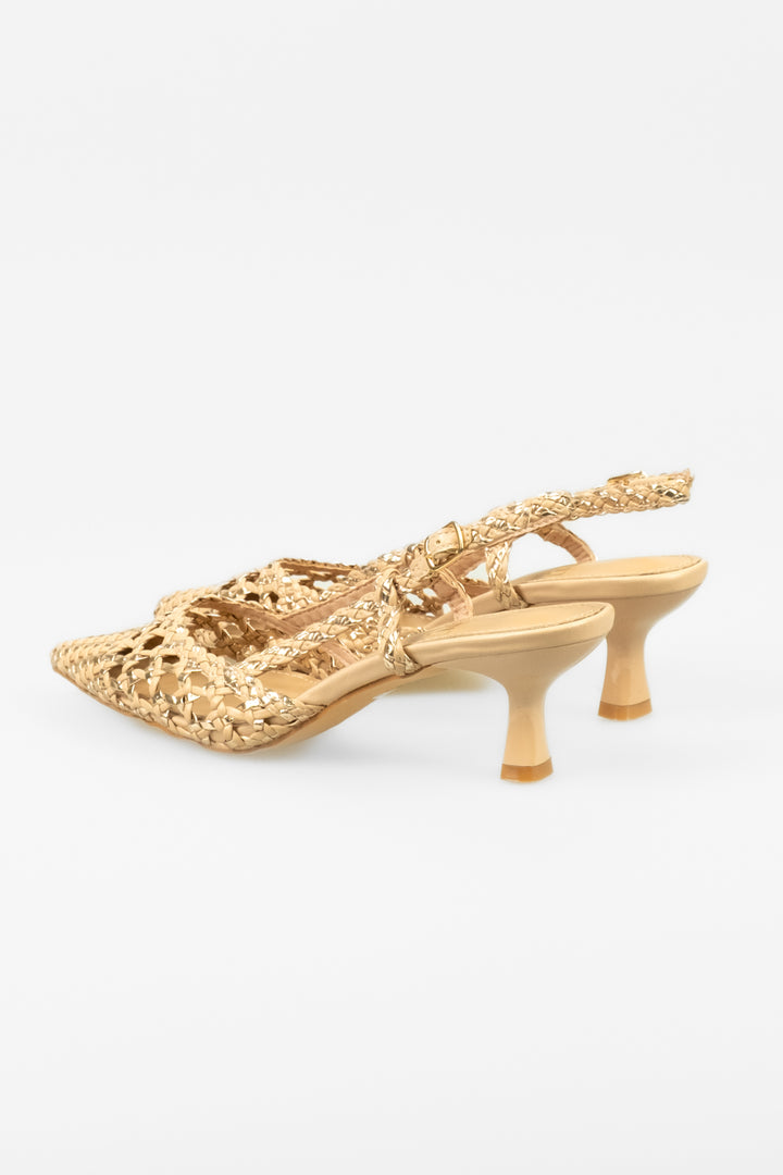 Divine Follie - Décolleté sling back intrecciata Art. 9110