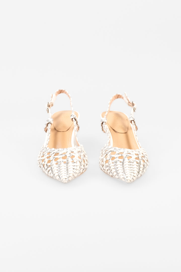 Divine Follie - Décolleté sling back intrecciata Art. 9110
