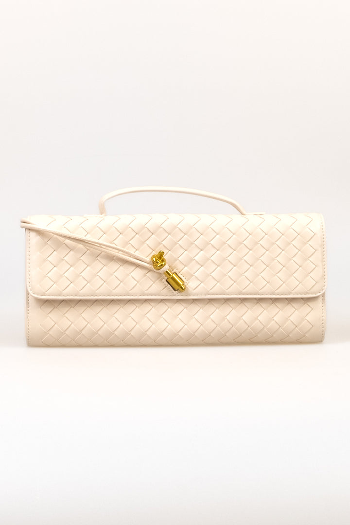 Upper - Borsa baguette intrecciata