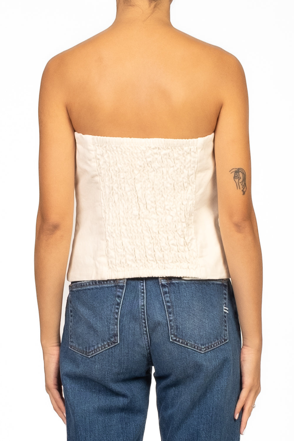 Tensione In - Top fascia in denim Art. W25T404