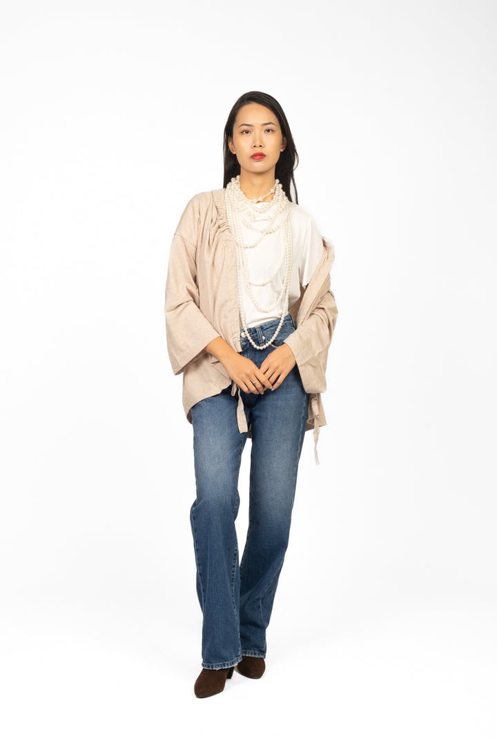 Vicolo - Cardigan aperto con cappuccio Art. 22148F