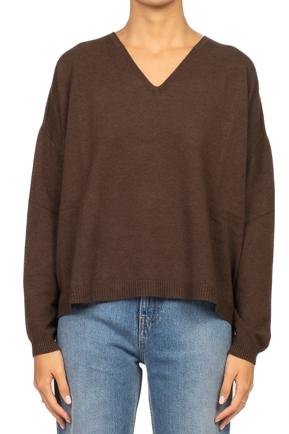 Tensione In - Maglia scollo V a scatoletta Art. D78011AI25