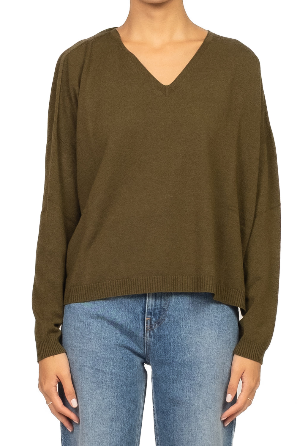 Tensione In - Maglia scollo V a scatoletta Art. D78011AI25