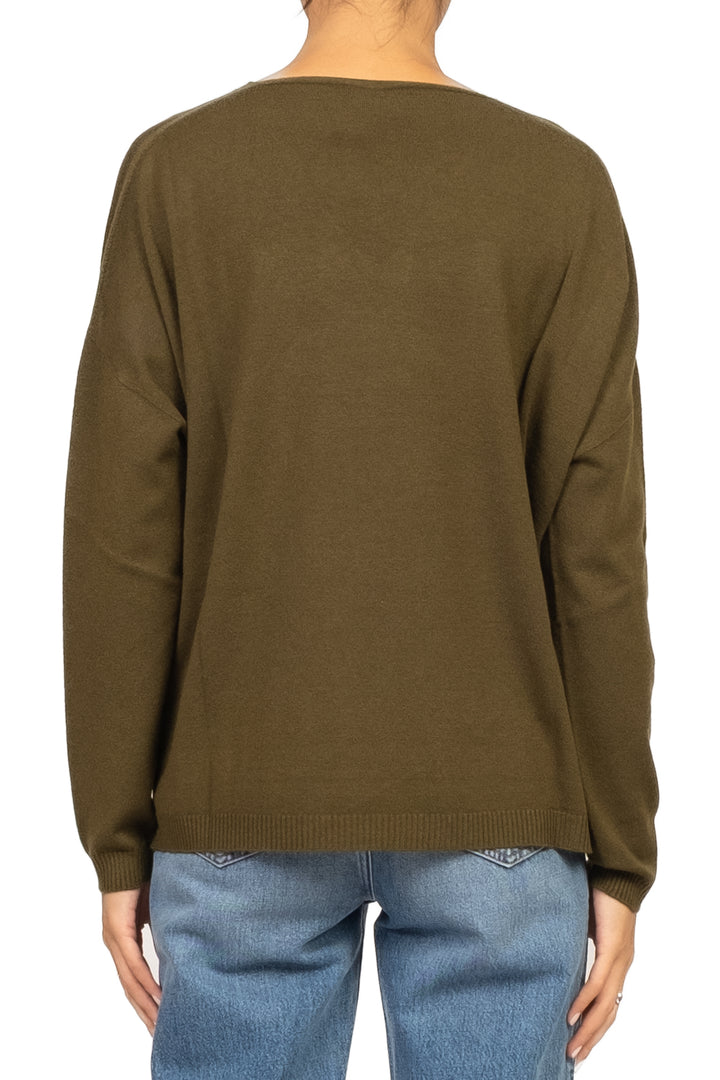 Tensione In - Maglia scollo V a scatoletta Art. D78011AI25