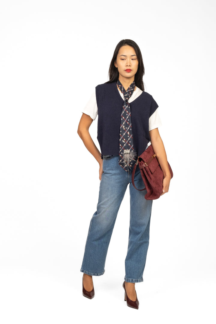 Vicolo - Gilet a V con spacchi laterali Art. 77039F