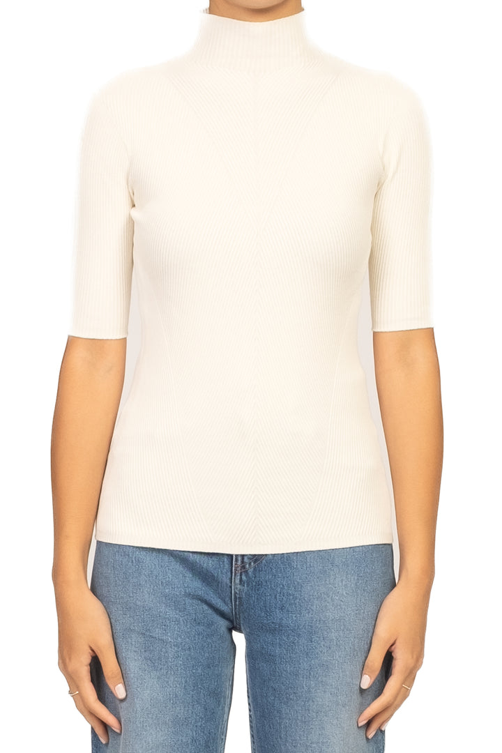 Kontatto - Maglia lupetto mezza manica costine Art. 3M0821C