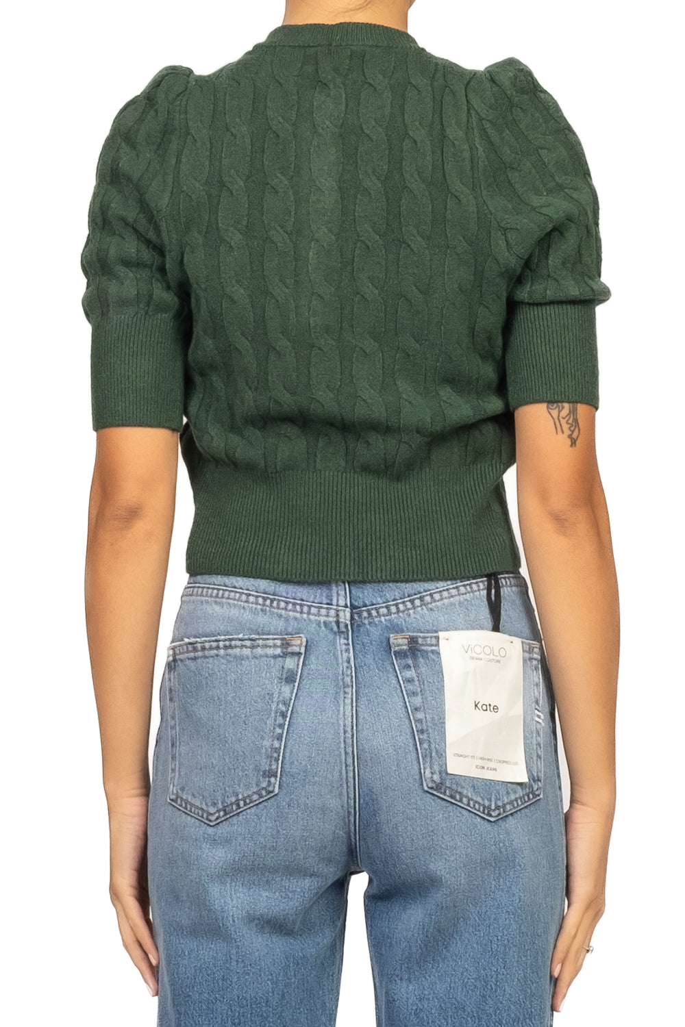 Tensione In - Maglia mezza manica con bottoni gioiello Art. 72185AI25