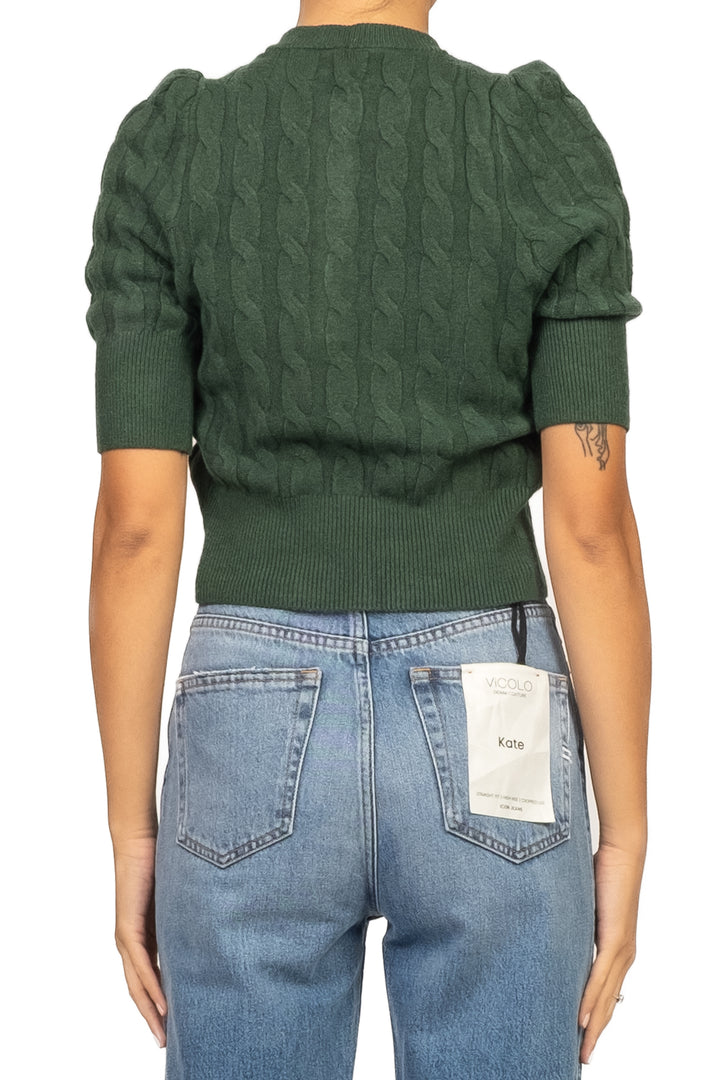 Tensione In - Maglia mezza manica con bottoni gioiello Art. 72185AI25