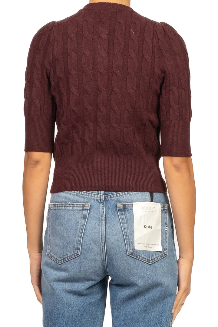 Tensione In - Maglia mezza manica con bottoni gioiello Art. 72185AI25