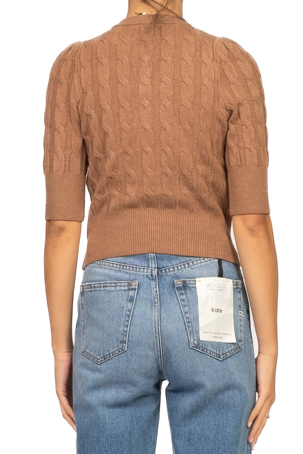 Tensione In - Maglia mezza manica con bottoni gioiello Art. 72185AI25