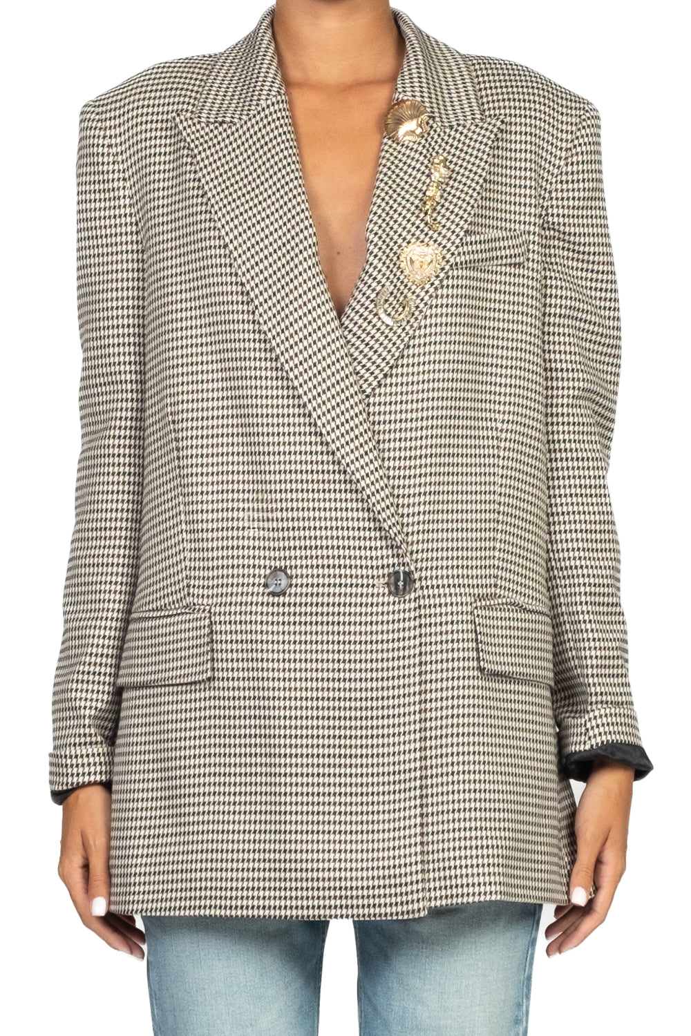 Tensione In - Giacca pied de poule doppio petto Art. 26B792