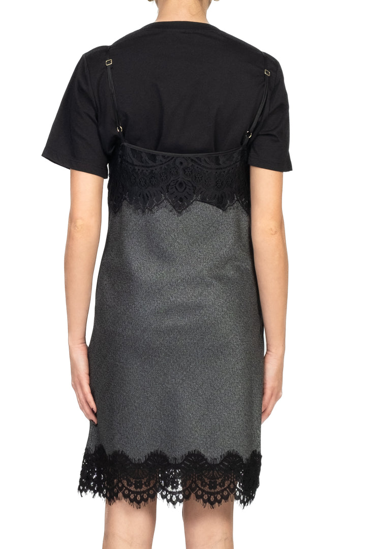 Tensione In - Abito midi pizzo con t-shirt Art. 37719