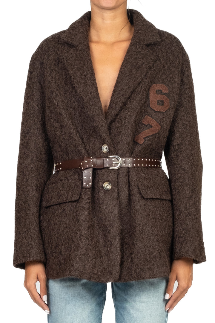 Vicolo - Giacca bouclé con cintura Art. RF0369