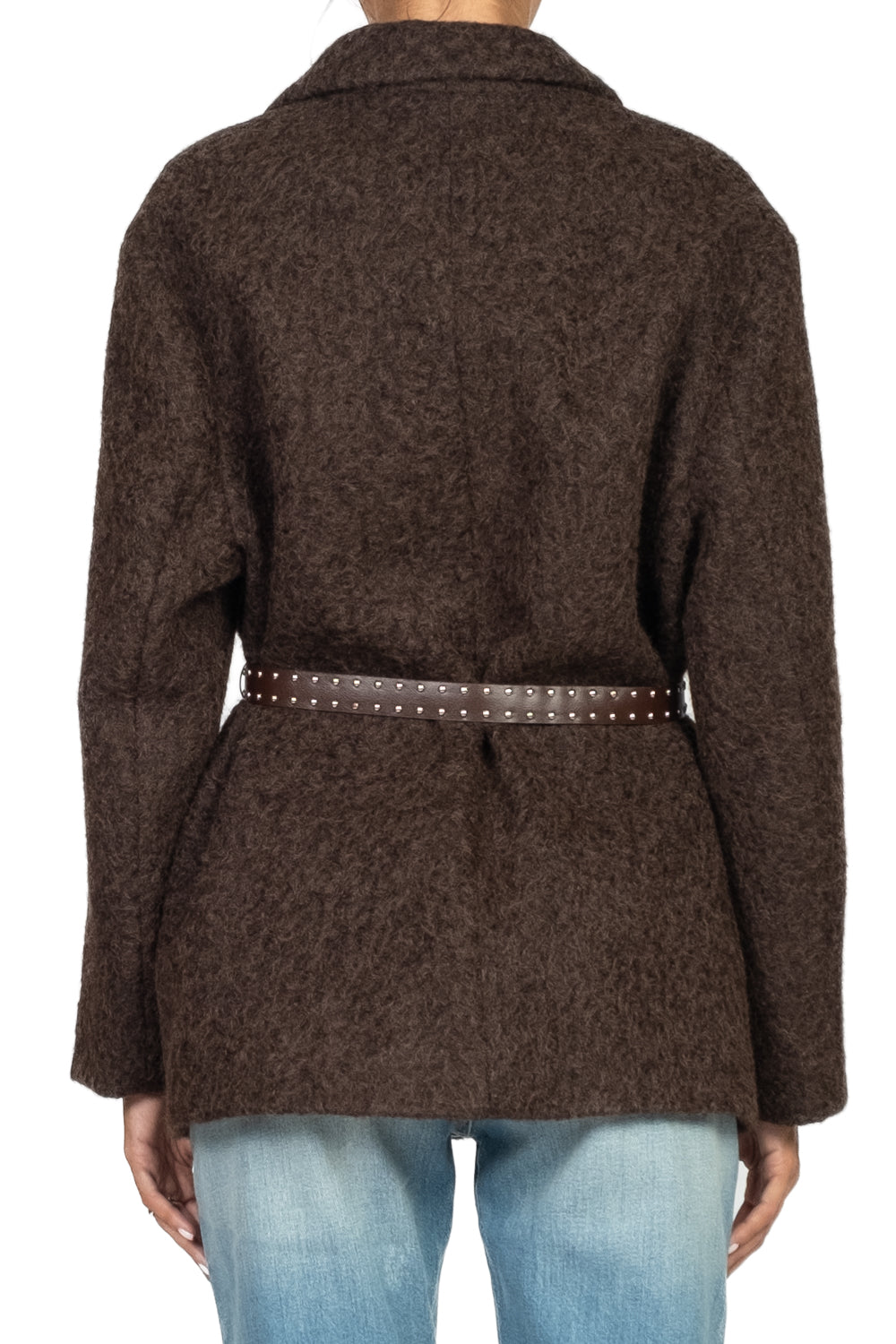 Vicolo - Giacca bouclé con cintura Art. RF0369