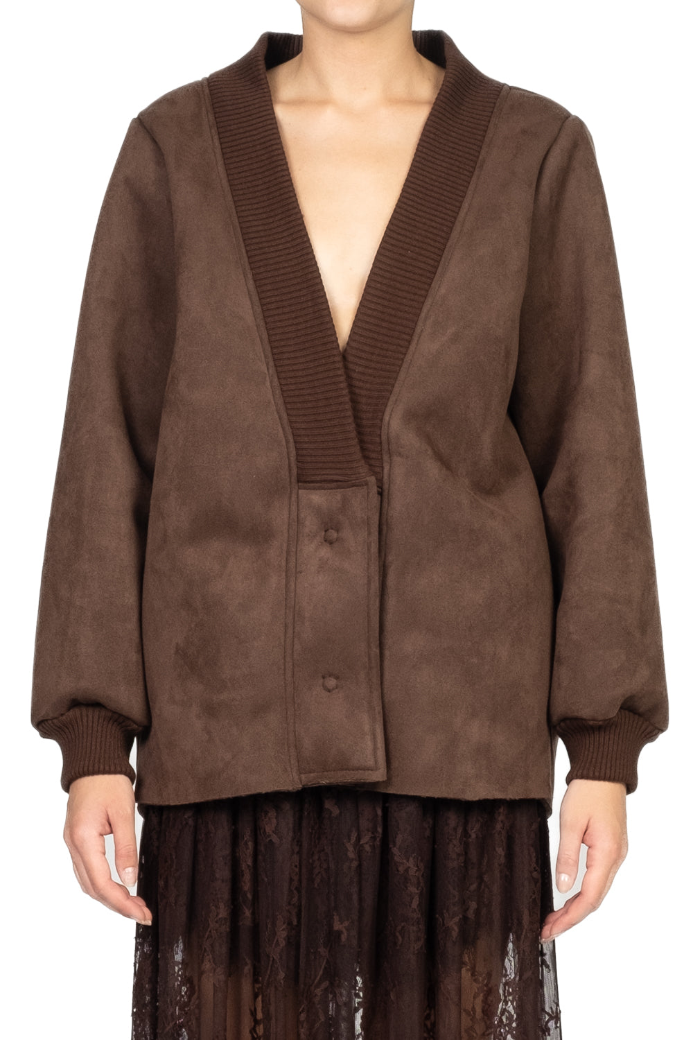 Vicolo - Bomber suede scollo V Art. TF1084
