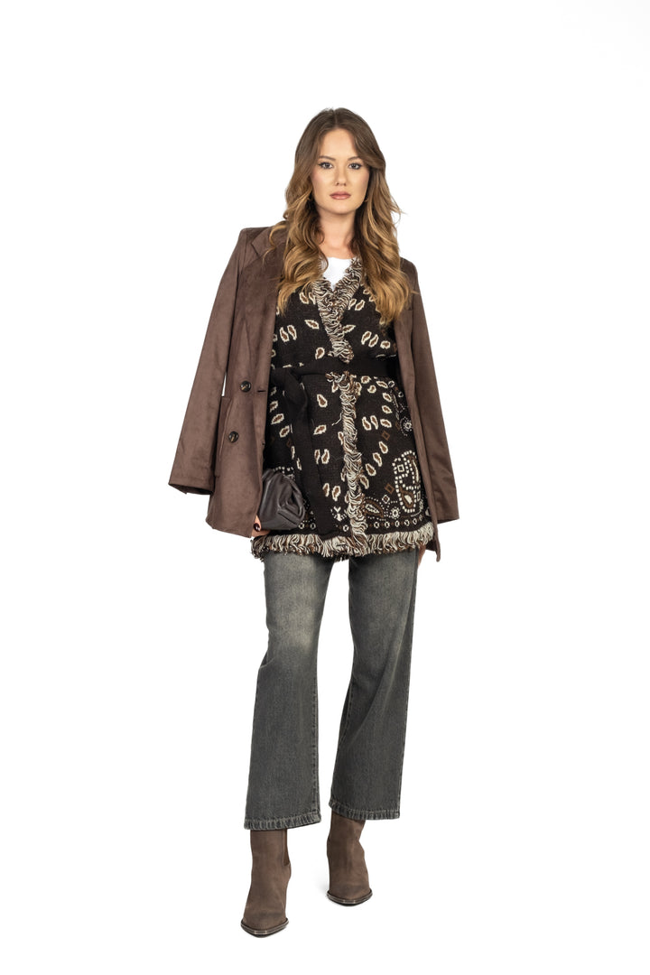 Tensione In - Giacca doppio petto suede Art. GH71SU-A25