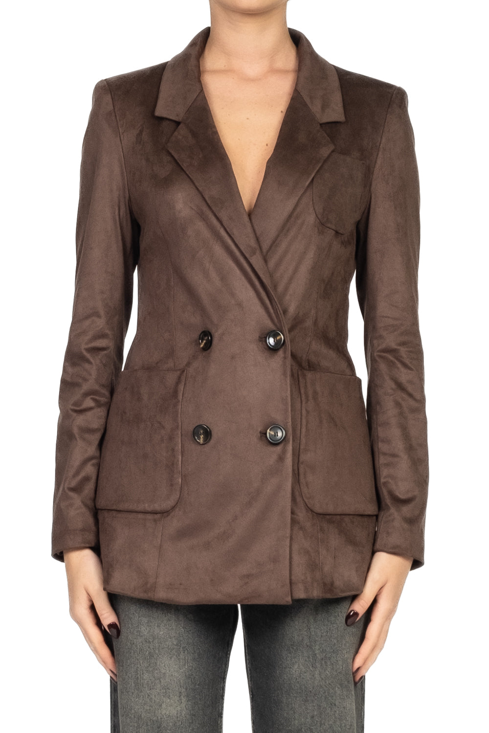 Tensione In - Giacca doppio petto suede Art. GH71SU-A25