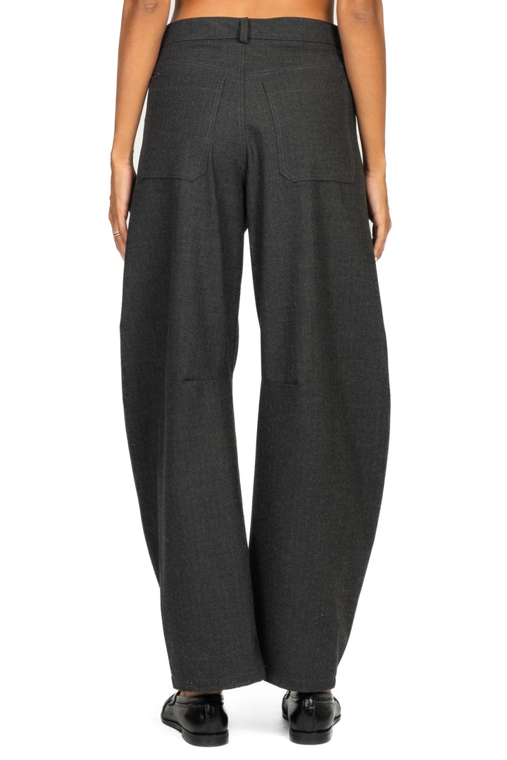 Tensione In - Pantalone barrel gessato Art. W25P459
