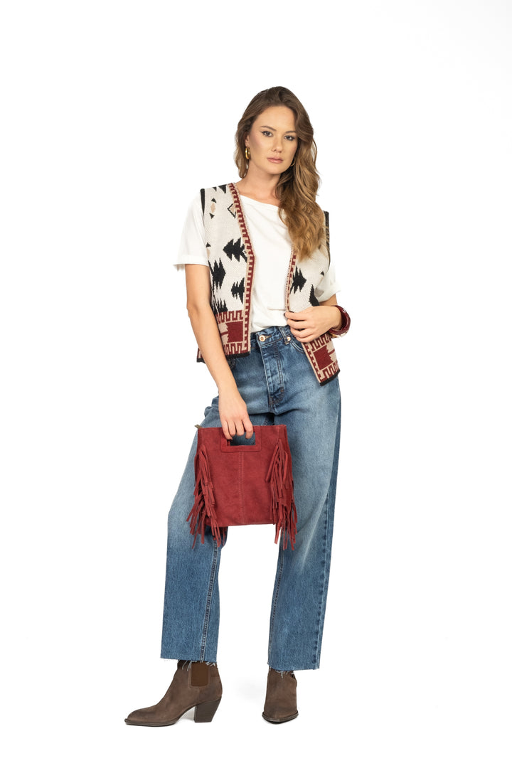 Vicolo - Gilet fantasia etnica Art. 77249F