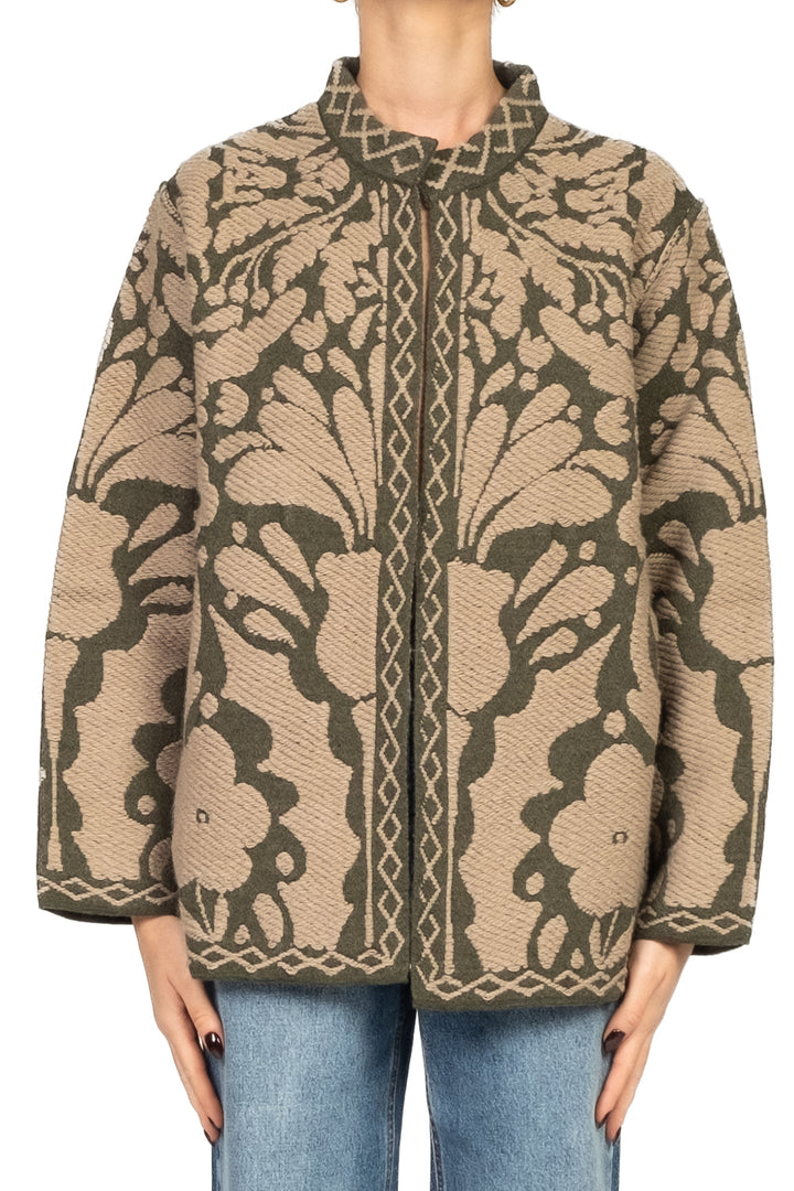 Tensione In - Giacca in maglia ricamata Art. W5HMG62A400
