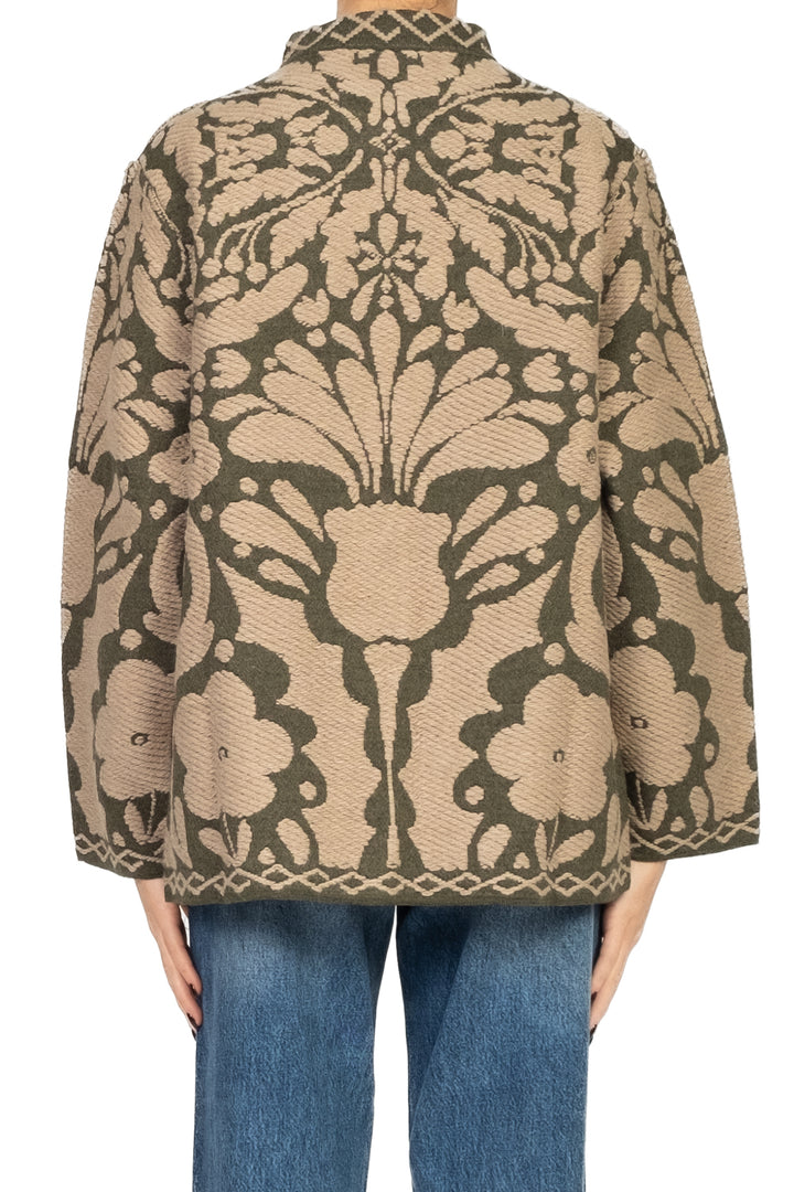 Tensione In - Giacca in maglia ricamata Art. W5HMG62A400