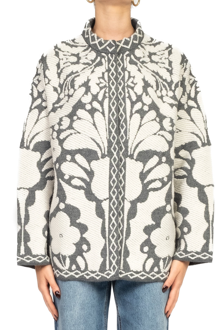 Tensione In - Giacca in maglia ricamata Art. W5HMG62A400