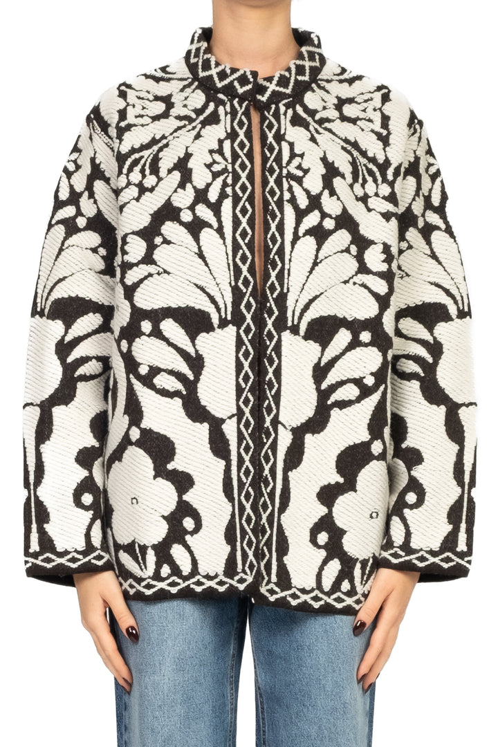 Tensione In - Giacca in maglia ricamata Art. W5HMG62A400